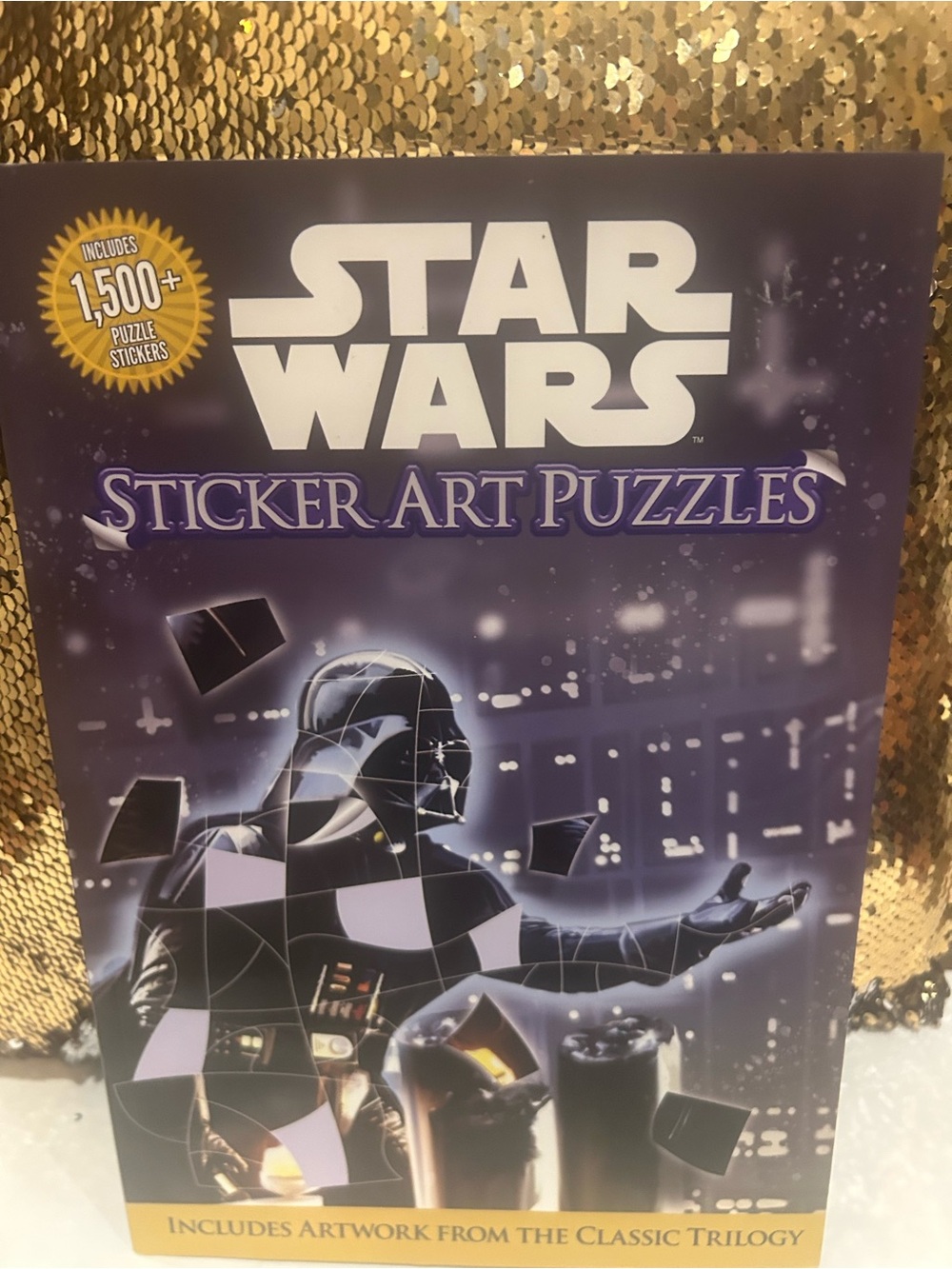 Star Wars Purple & Black Darth Vader Sticker Art Puzzle